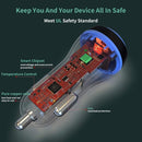 Car Charger, 6ft USB-C Cable 2-Port 24W Fast - ACE14