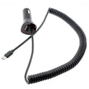 Car Charger, Fast Power Adapter Type-C Coiled Cable - ACD42