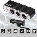 Car Charger, DC Socket 3-Port Splitter - ACM60