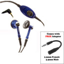 Headset, Handsfree Mic Earphones 2.5mm to 3.5mm Adapter - ACP08