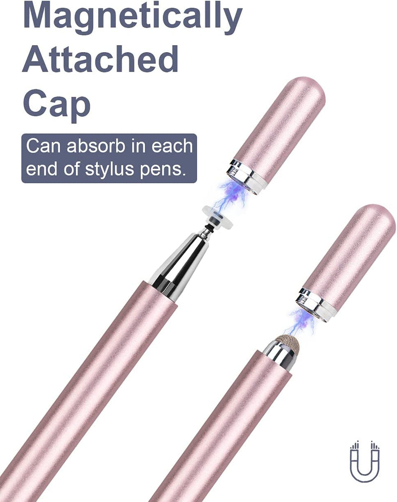 Pink Stylus, Aluminum Fiber Tip Touch Screen Pen - ACZ80