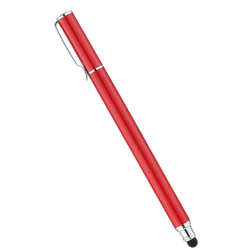 Red Stylus, Aluminum Fiber Tip Touch Screen Pen - ACZ57