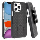 Belt Clip Case and 3 Pack Screen Protector, Kickstand Cover Tempered Glass Swivel Holster - ACA54+3Z31