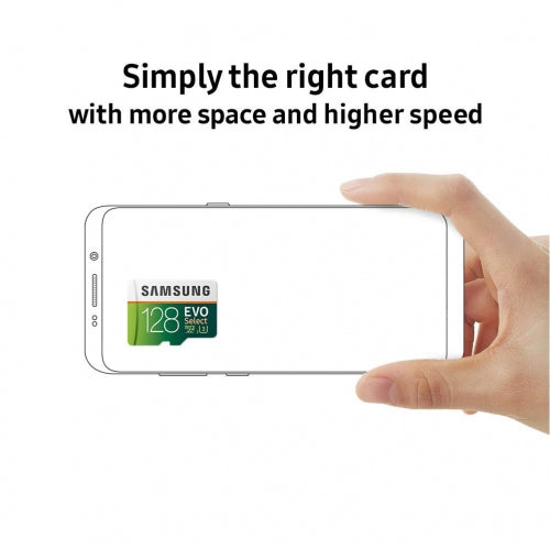 128GB Memory Card, MicroSD High Speed Samsung Evo - ACS22