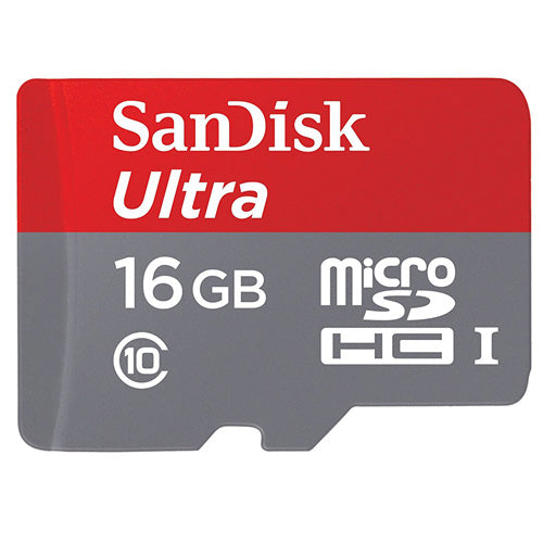 16GB Memory Card, MicroSD High Speed Sandisk Ultra - ACR16