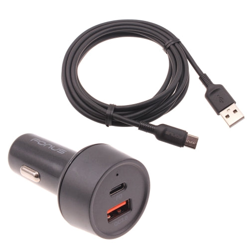 Quick Car Charger, Type-C PD 2-Port USB Cable 36W - ACE16