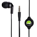 Retractable Mono Earphone, Headset 3.5mm w Mic Headphone - ACF75
