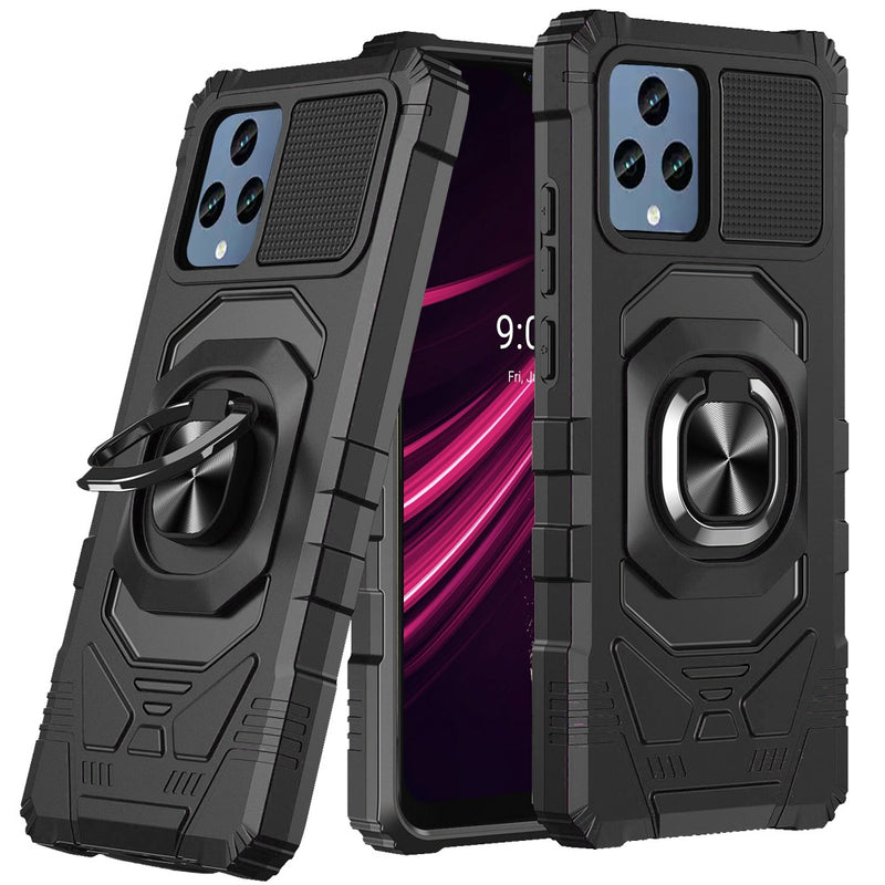 Hybrid Case Cover, Shockproof Kickstand Metal Ring - ACY40