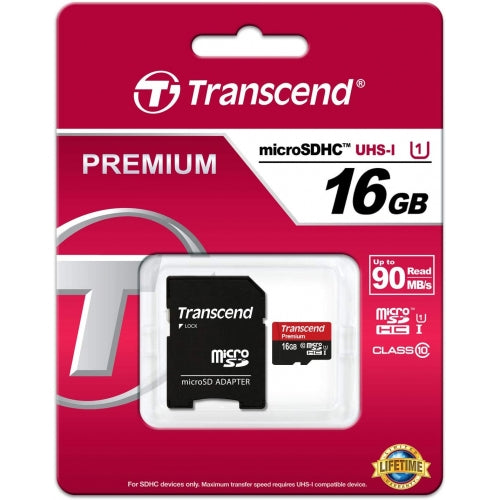 16GB Memory Card, MicroSD High Speed Transcend - ACV22