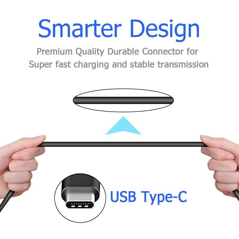 3ft, 6ft and 10ft Long USB-C Cable, Power Wire TYPE-C Cord Fast Charge - ACY80