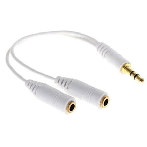Headphones Splitter, Dual Headset Port Earphone Adapter 3.5mm - ACF85