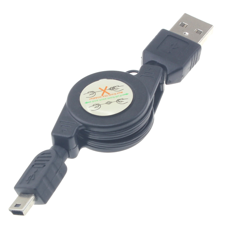 USB Cable, Charger Mini-USB Retractable - ACS42