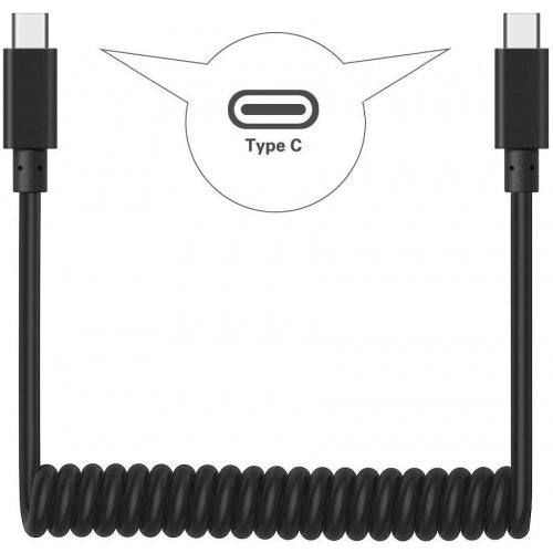Coiled Cable, Charger Fast USB-C to TYPE-C - ACD26