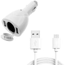2-Port USB Charger,  DC Socket Power Cord 6ft Long Cable  - ACA90 1556-1