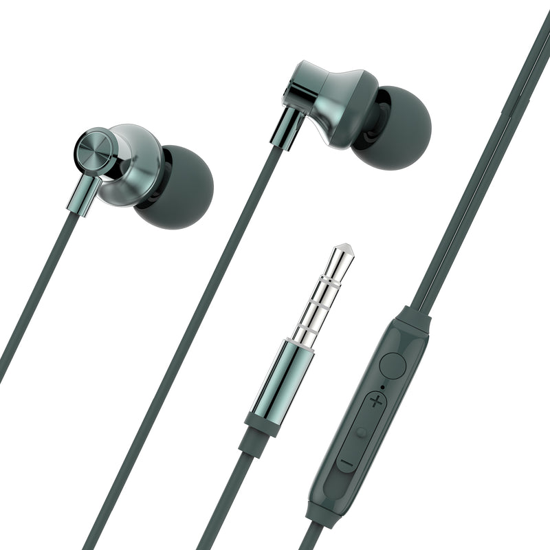 Wired Earphones, Handsfree Mic Headphones Hi-Fi Sound - ACD75