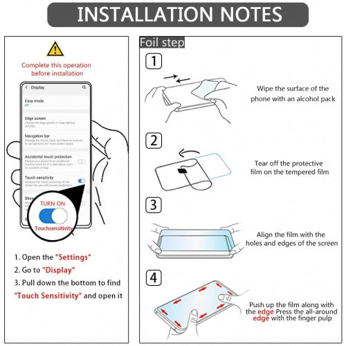 Privacy Screen Protector, Anti-Peep Anti-Spy Tempered Glass - ACT50