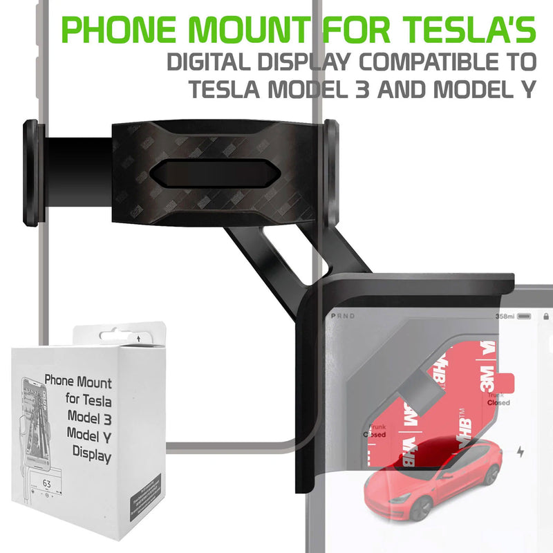 Car Mount, (For Tesla Model 3 and Y ONLY) Display Phone Holder Strong Grip - ACY48