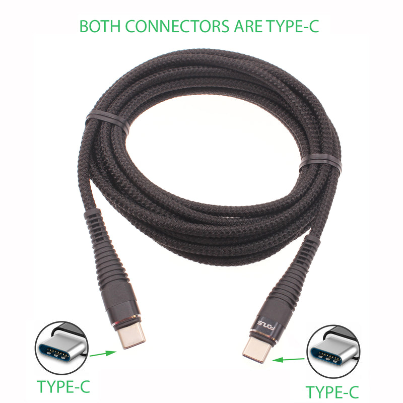 6ft and 10ft Long PD USB-C Cables, Power Wire TYPE-C to TYPE-C Cord Fast Charge - ACY68