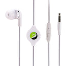 Retractable Mono Earphone, Headset 3.5mm w Mic Headphone - ACS09