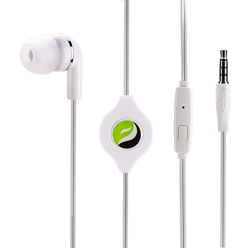 Retractable Mono Earphone, Headset 3.5mm w Mic Headphone - ACS09