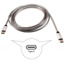 3ft and 6ft Long Metal PD USB-C Cables, Power Wire TYPE-C to TYPE-C Cord Fast Charge - ACY65