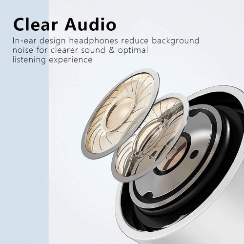 Wired Earphones, Handsfree Mic Headphones Hi-Fi Sound - ACB29