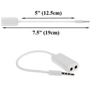 Headphones Splitter, Dual Headset Port Earphone Adapter 3.5mm - ACS25