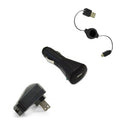 Car Home Charger, MicroUSB Retractable USB Cable - ACB84