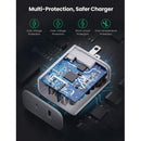 Fast Home Charger, Type-C Port 2-Port USB 36W - ACG48