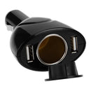 2-Port USB Charger, DC Socket Power Cord 6ft Long Cable - ACA89