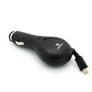 Car Charger, DC Socket MicroUSB Retractable - ACU18