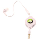 Retractable Mono Earphone, Headset 3.5mm w Mic Headphone - ACS09