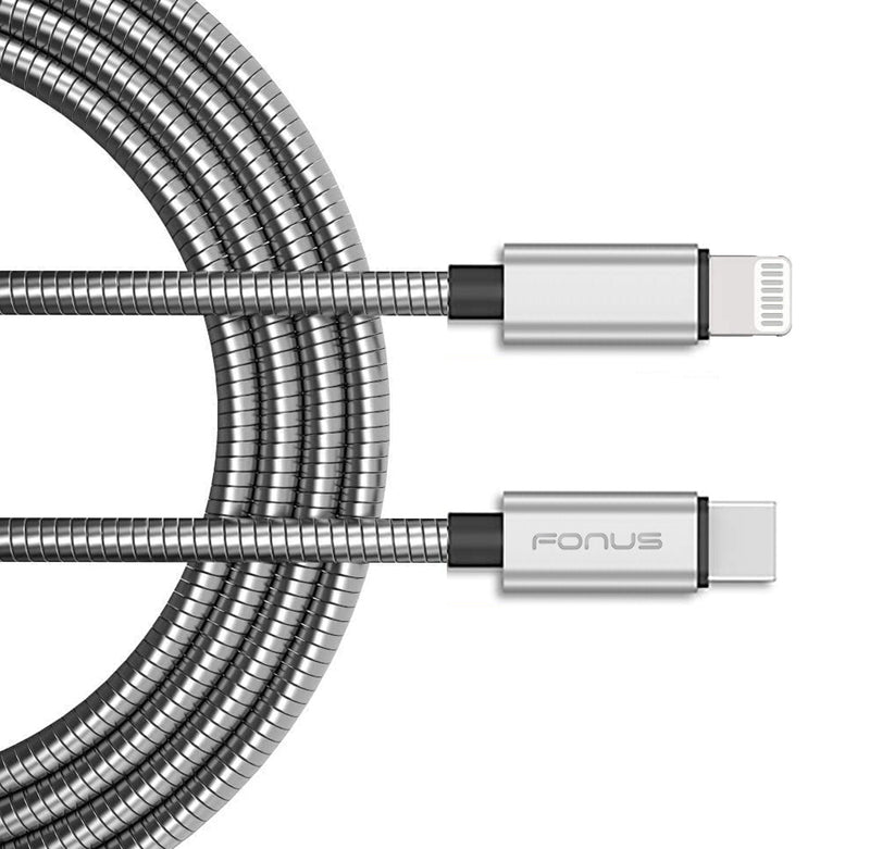 PD Metal USB-C Cable, Type-C to iPhone Long 6ft - ACE34