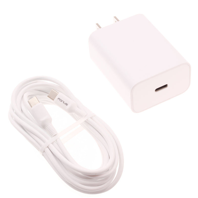 18W Fast Home Charger, Quick 6ft USB-C Cable PD Type-C - ACB16
