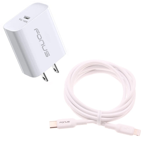18W PD Home Charger, Quick 10ft Long Cable Fast Type-C - ACE04