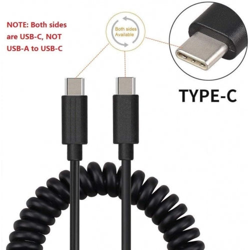 Coiled Cable, Charger Fast USB-C to TYPE-C - ACD26