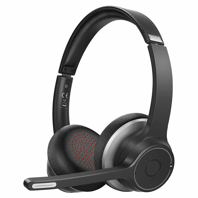 Wireless Over-Ear Headphones, Hands-free Headset With Boom Microphone