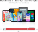 Red Stylus, Aluminum Fiber Tip Touch Screen Pen - ACZ57