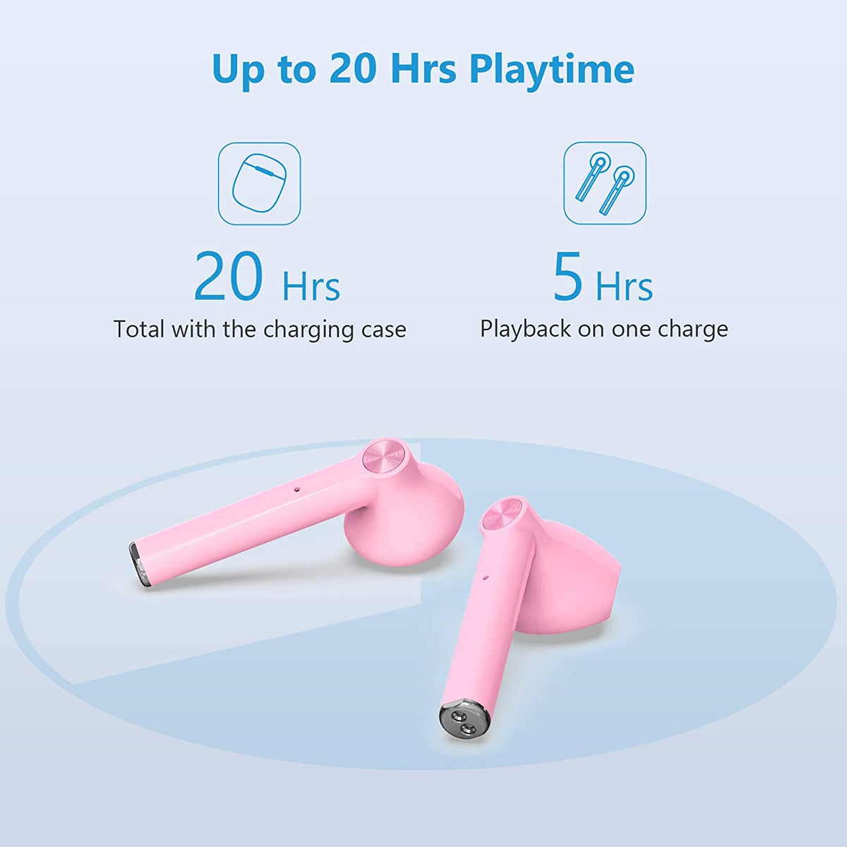 ストロベリー ワイヤレスイヤフォン ピンク Amazon.com: Wireless Earbuds Bluetooth 5.4 Headphones Bass