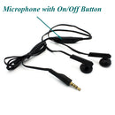 Wired Earphones, 3.5mm Handsfree Mic Headphones - ACJ06