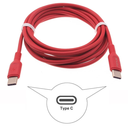 Red 6ft PD Cable, Cord Fast Charger USB-C to Type-C - ACD18