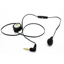 Retractable Mono Earphone, Headset 3.5mm w Mic Headphone - ACJ80