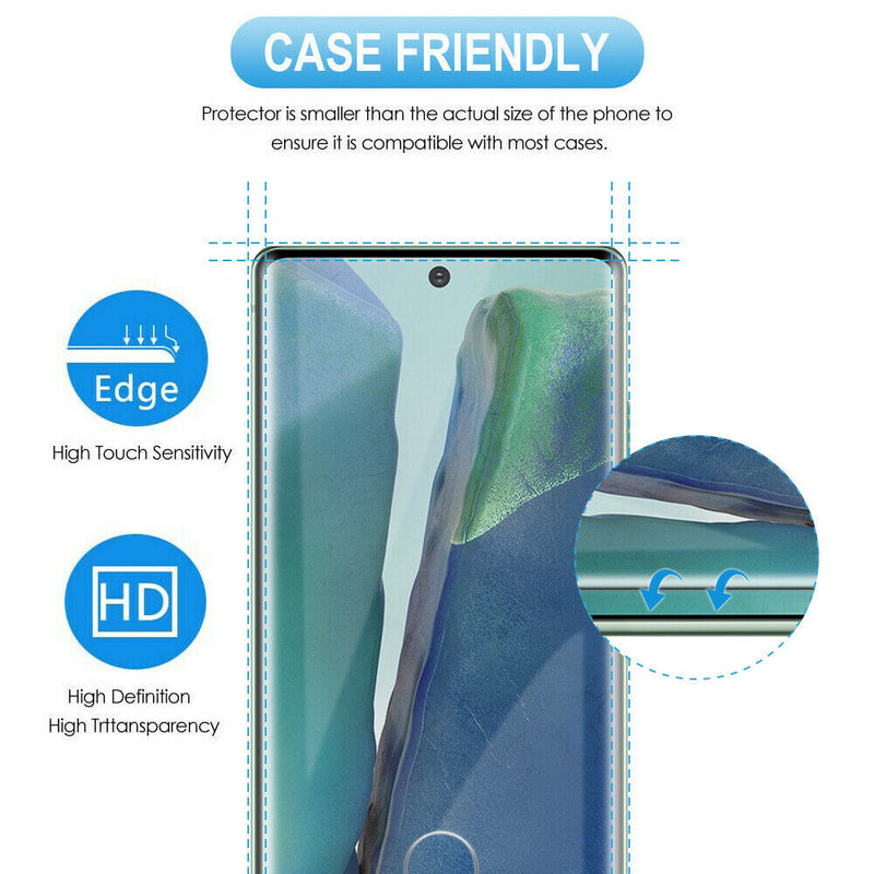 3 Pack Screen Protector , 3D Curved Edge (Fingerprint Unlock) Tempered Glass - AC3E92