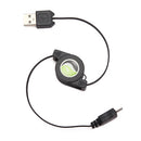 USB Cable, Charger MicroUSB Retractable - ACC92