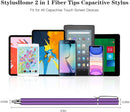 Purple Stylus, Aluminum Fiber Tip Touch Screen Pen - ACZ55