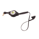 Retractable Mono Earphone, Headset 3.5mm w Mic Headphone - ACJ80