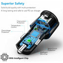 Quick Car Charger, Type-C PD 2-Port USB 36W - ACF49