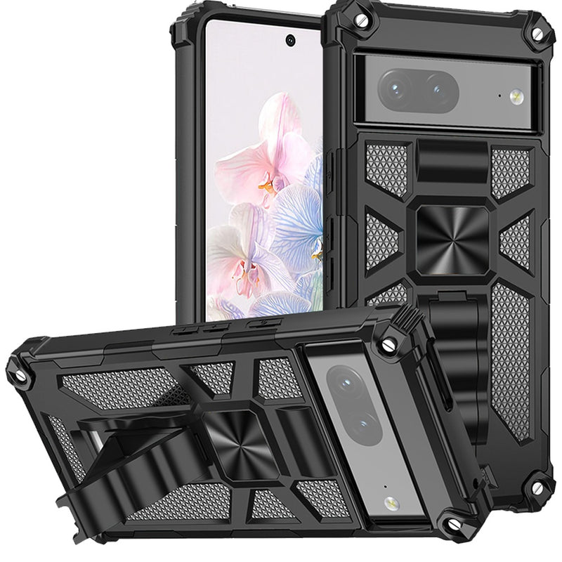 Hybrid Case Cover, Shockproof Kickstand Metal For Magnet - ACY38