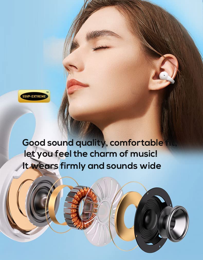 Wireless Ear-Clip TWS Earphones , Charging Case True Stereo Bluetooth Earbuds - ACZ33