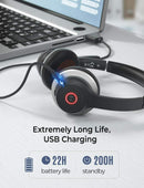 Wireless Over-Ear Headphones, Hands-free Headset With Boom Microphone - ACZ58
